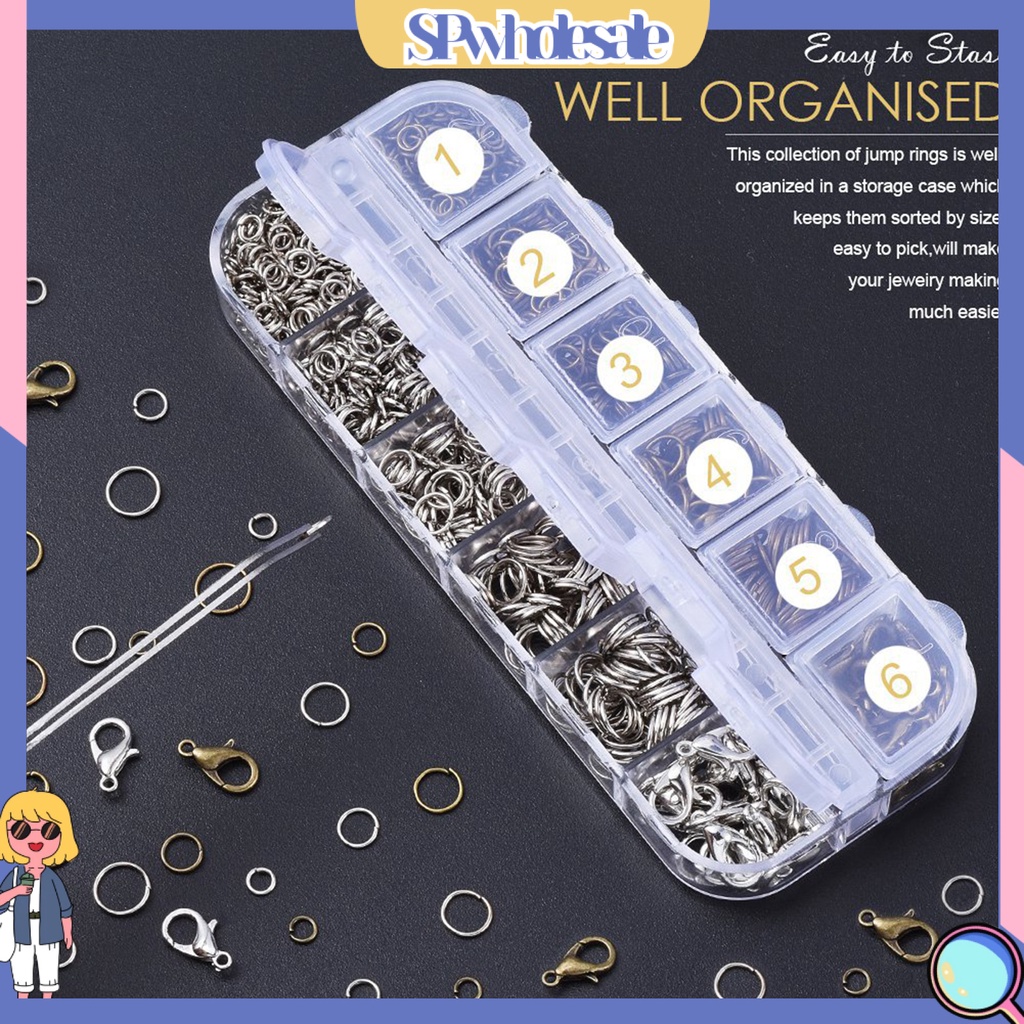 &lt;SPwholesale&gt; Bộ Nhẫn Hở Cỡ Nhỏ Làm Trang Sức Thời Trang