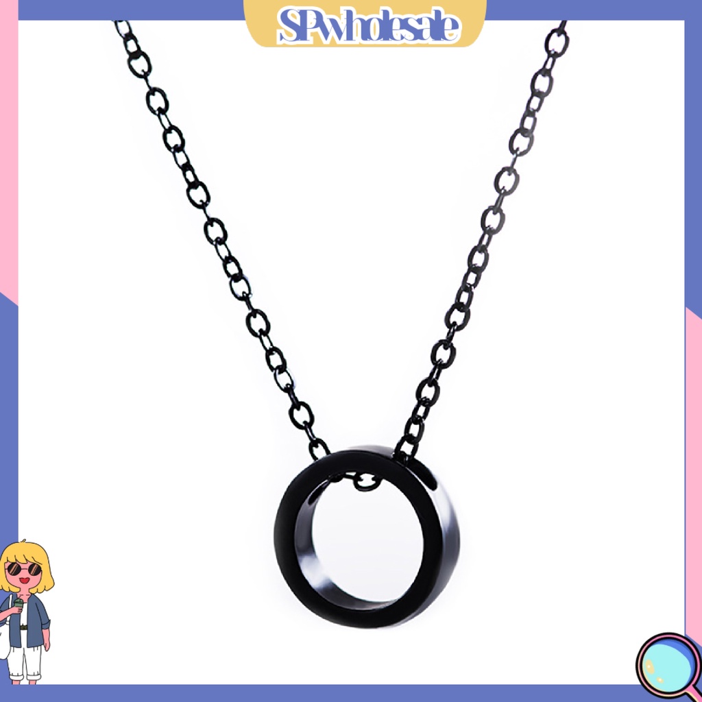 &lt;SPwholesale&gt; Vòng cổ Mặt Tròn Thời Trang Cho Nam Và Nữ