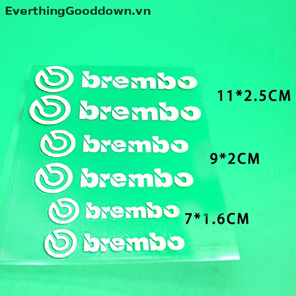 Bộ 6 Miếng Dán Kẹp Phanh Xe Hơi Brembo vn