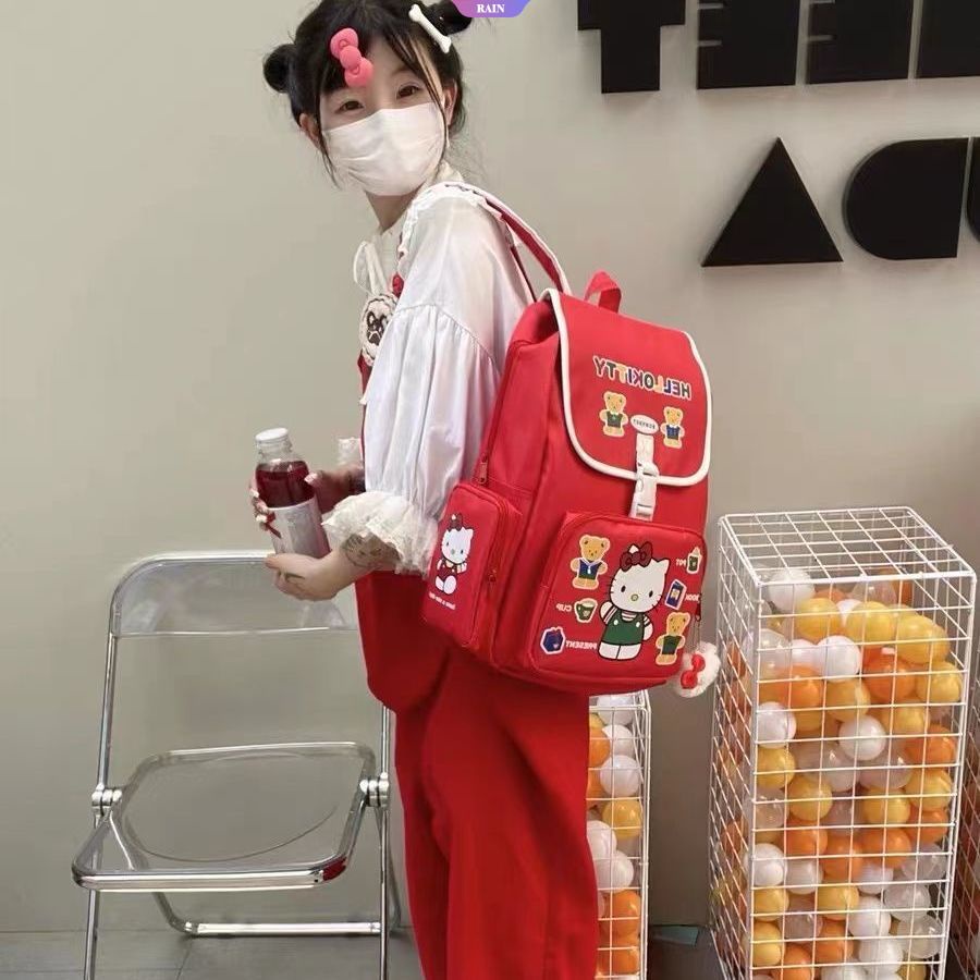 Balo Đi Học Họa Tiết Sanrio Hello Kitty Phong Cách Nhật Bản Dễ Thương Cho Nữ Y2k
