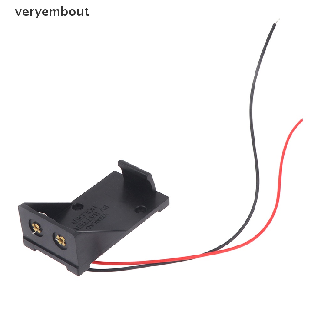 Hộp Đựng Kẹp Điện ut 9V 9V Kèm Dây Dẫn Tự Làm Tiện Dụng