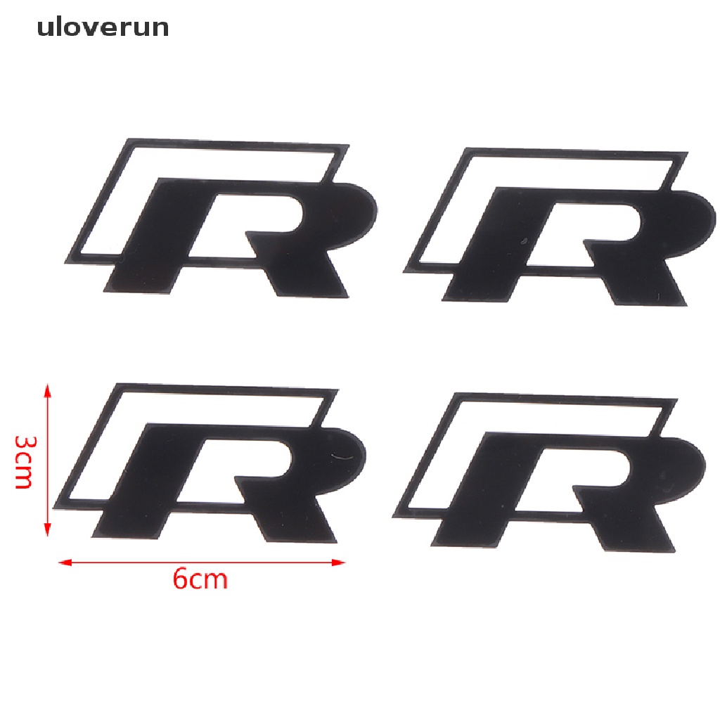 Uloverun Set 4 Đề Can Dán Trang Trí Phanh Xe GOLF R Chất Lượng Cao