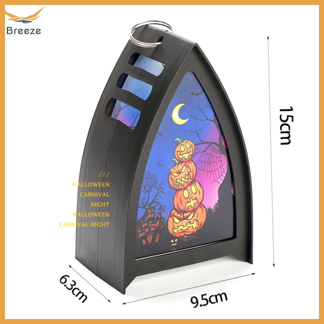 Lồng Đèn Led Hình Đầu Lâu / Quả Bí Ngô / Phù Thủy Phong Cách Cổ Điển Di Động Trang Trí Halloween