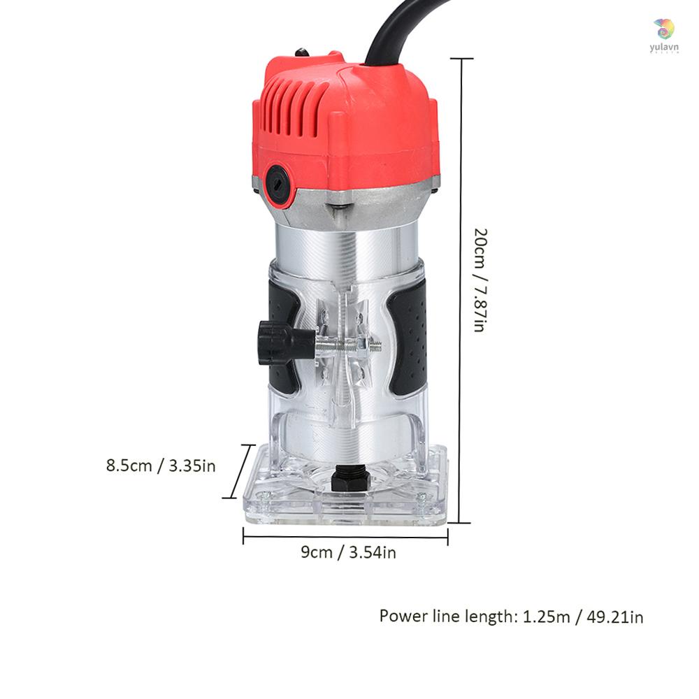 Bộ Định Tuyến Gỗ 220V 800W 30000r / Phút Với Đế Trong Suốt Bằng Nhôm Chuyên Dụng