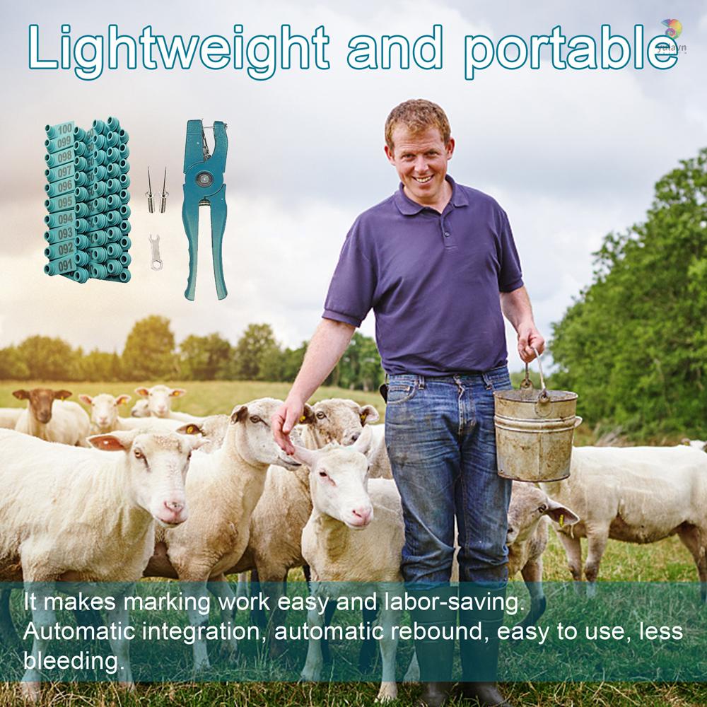 Kìm Gắn Thẻ Đánh Dấu Kèm 100 Ghim Và 2 Cờ Lê Chuyên Dụng