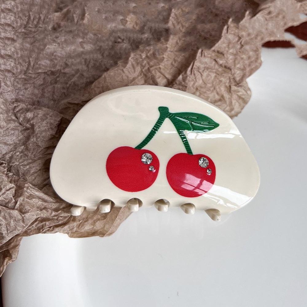 Kẹp Tóc Móng Vuốt Hình Hoa Anh Đào Thời Trang Cá TínhPhụ Kiện Nguyên Tố Trái Cây Acetic Acid Nhỏ Xinh Tươi Mới Cho Nữ