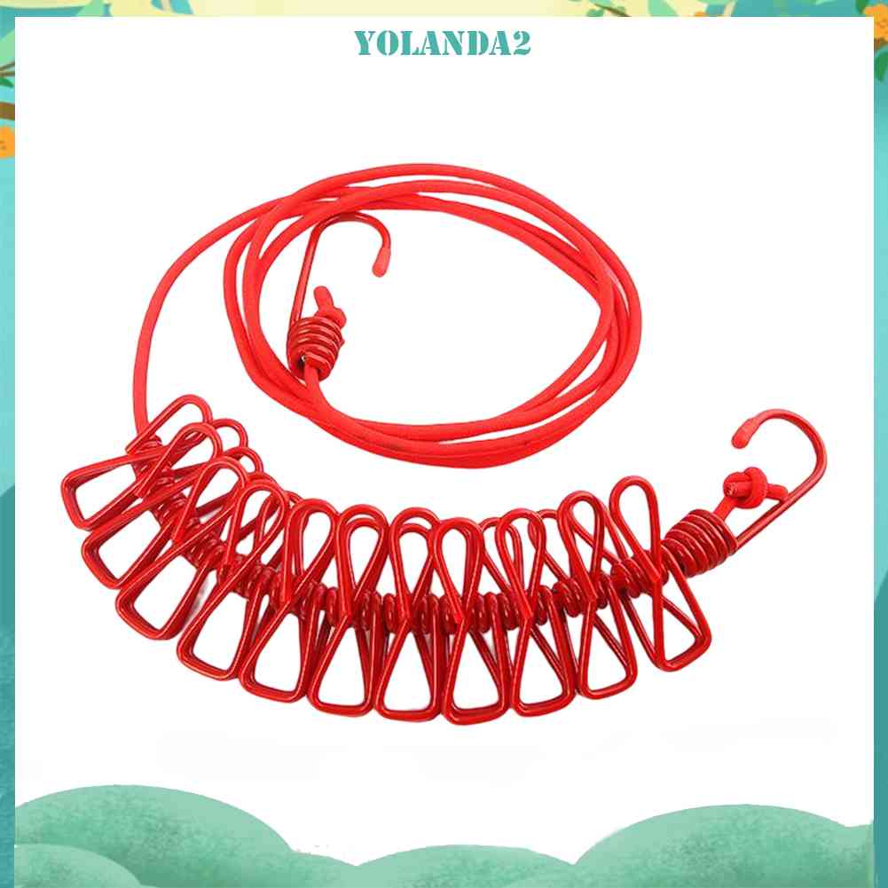 Dây Phơi Quần Áo Có Thể Gấp Gọn Kèm Kẹp Tiện Dụng Cho Gia Đình / Ban