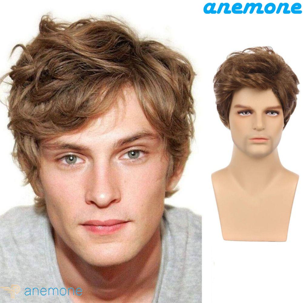 Tóc Giả Ngắn Xoăn Tàng Hình Bằng Sợi Tự Nhiên Chịu Nhiệt Thời Trang Chất Lượng Cao