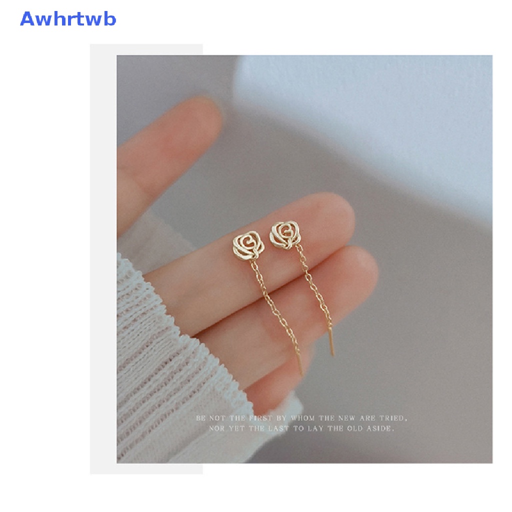 Bông Tai Dáng Ngắn Phối Tua Rua Hình Hoa Đơn Giản Thời Trang Dự Tiệc Cho Nữ Mới