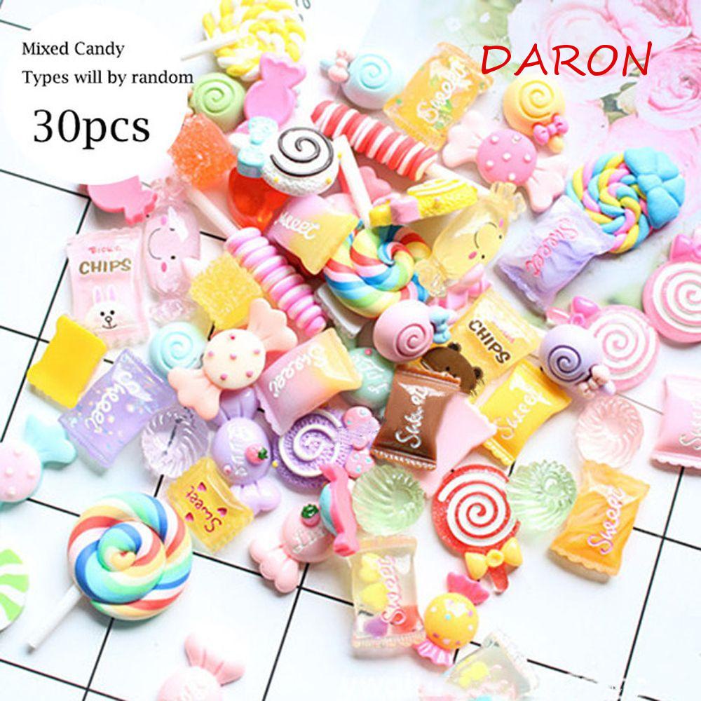 Set 30 Phụ Kiện Trang Trí Móng Tay 3D Hình Kẹo Xinh Xắn