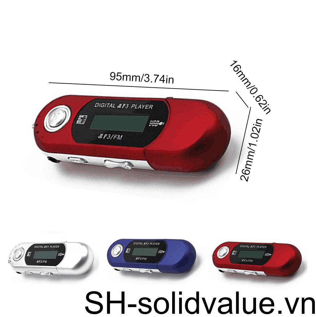 Máy Nghe Nhạc MP3 Mini Hỗ Trợ Thẻ TF 32G TF Màn Hình LCD Với Giắc Cắm 3 5mm Điều Khiển Bằng Ngón Tay Dùng