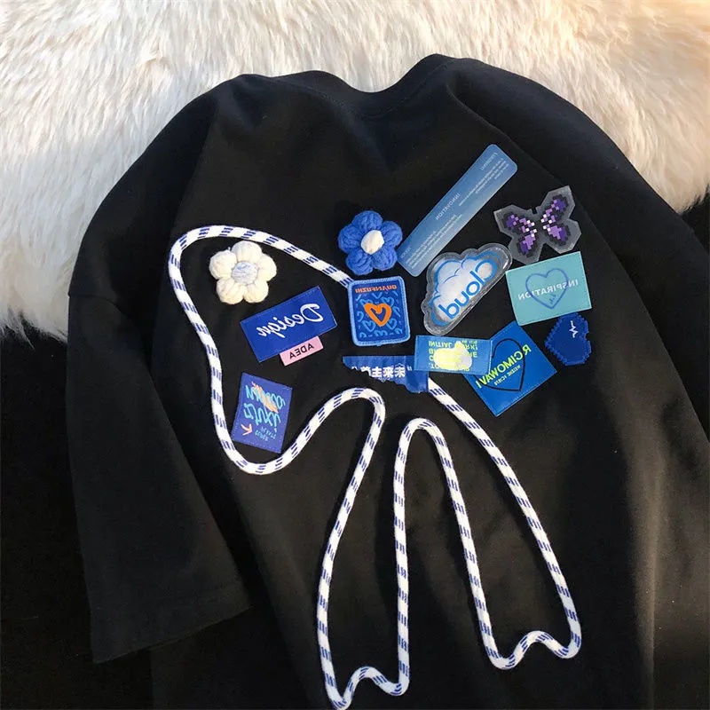 Áo Thun 100% Không Xỏ Tay Ngắn Dáng Rộng Thời Trang Mùa Hè Cho Nữ