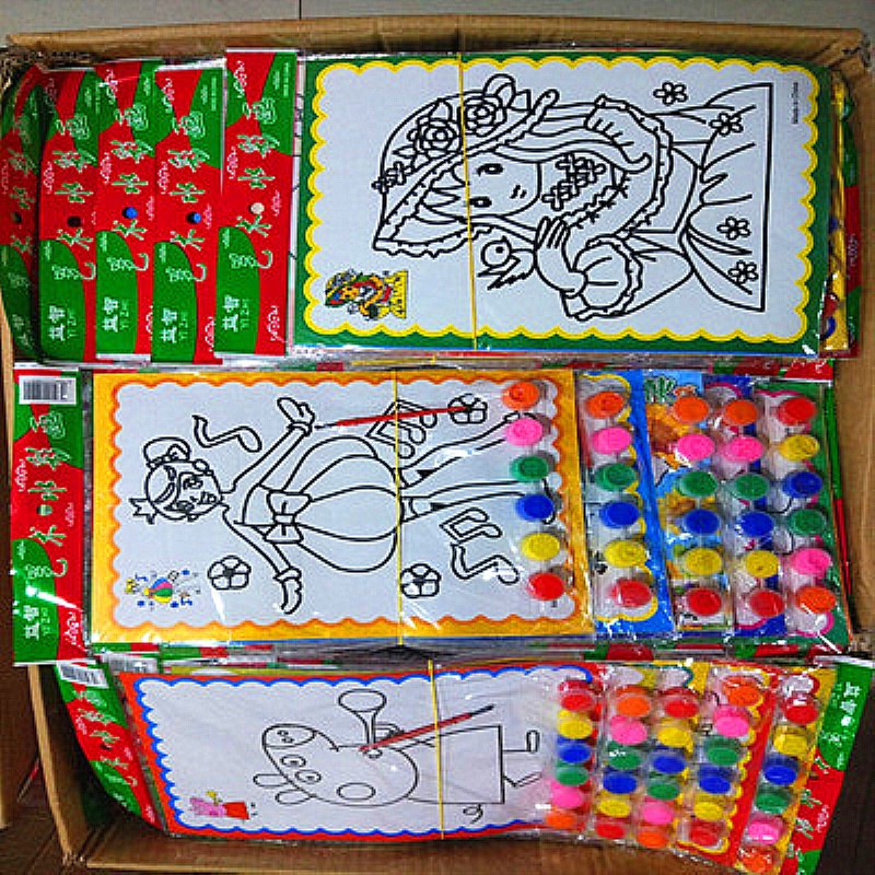 Tranh Tô Màu Cho Bé (19X26Cm) Bộ 5 Tranh