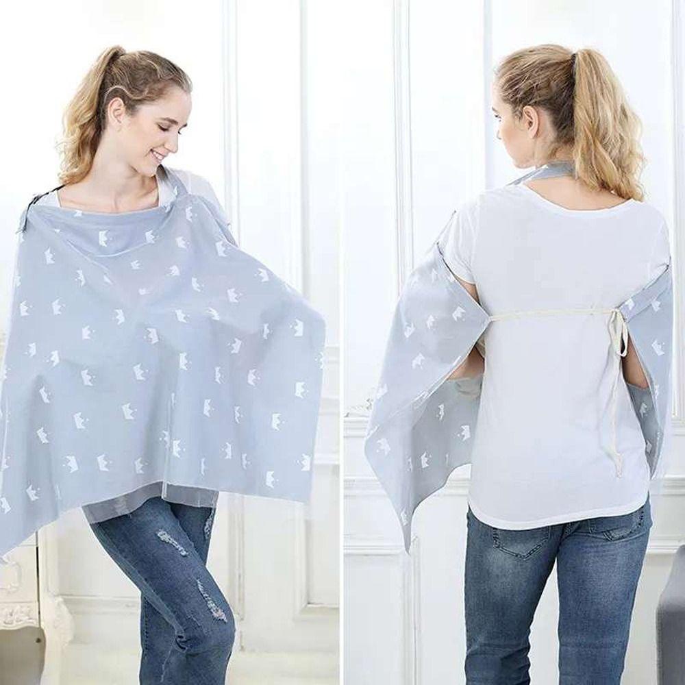 Lilyes Yếm Ăn Cotton Hình Vương Miện Khỉ Dễ Thương Thoải Mái Cho Bé Uống Sữa