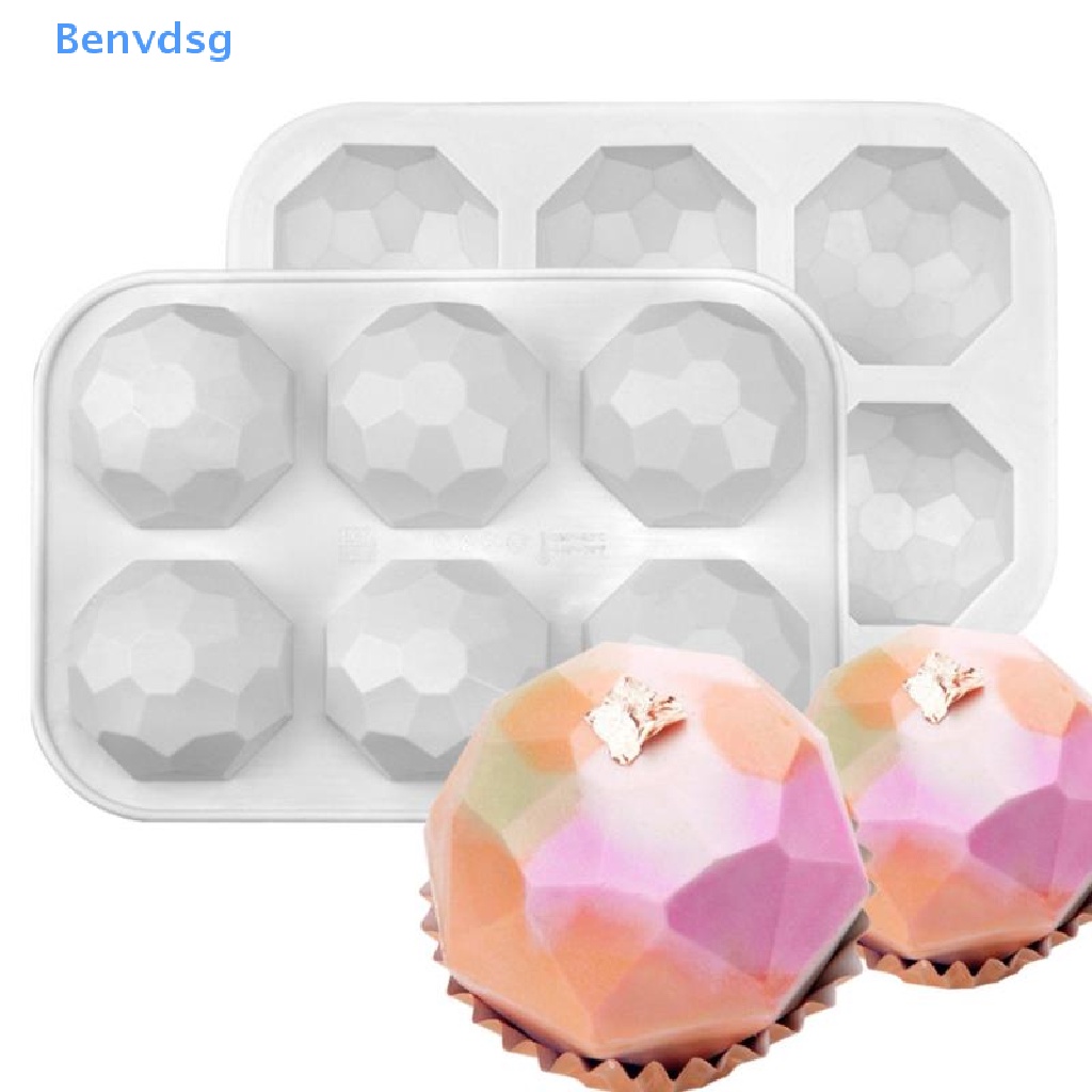 Khuôn Silicone Làm Bánh Tạo Hình Viên Kim Cương 3D DIY