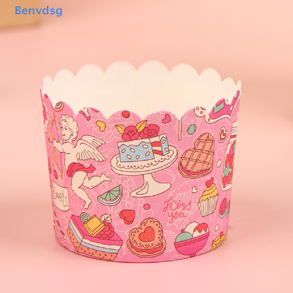 Set 50 Cốc Giấy Đựng Bánh Cupcake Muffin Tiện Dụng