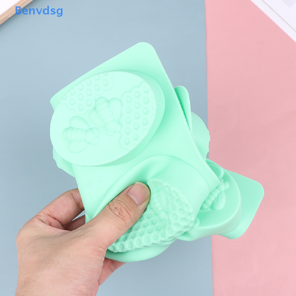 1 Khuôn Làm Bánh / Xà Phòng Handmade 6 Ô Hình Oval Bằng Silicone