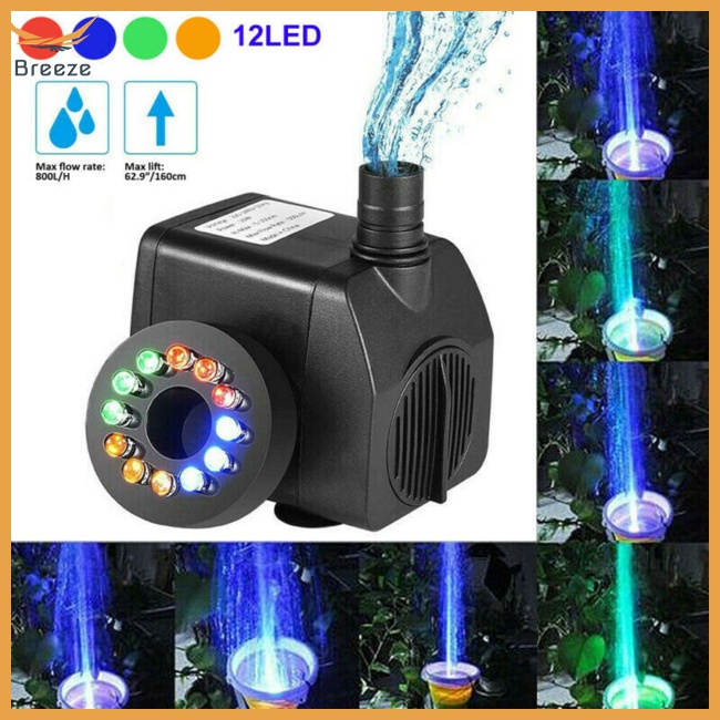 Máy Bơm Nước Chìm 12 Đèn Led 16w Có Thể Tháo Rời Cho Bể Cá