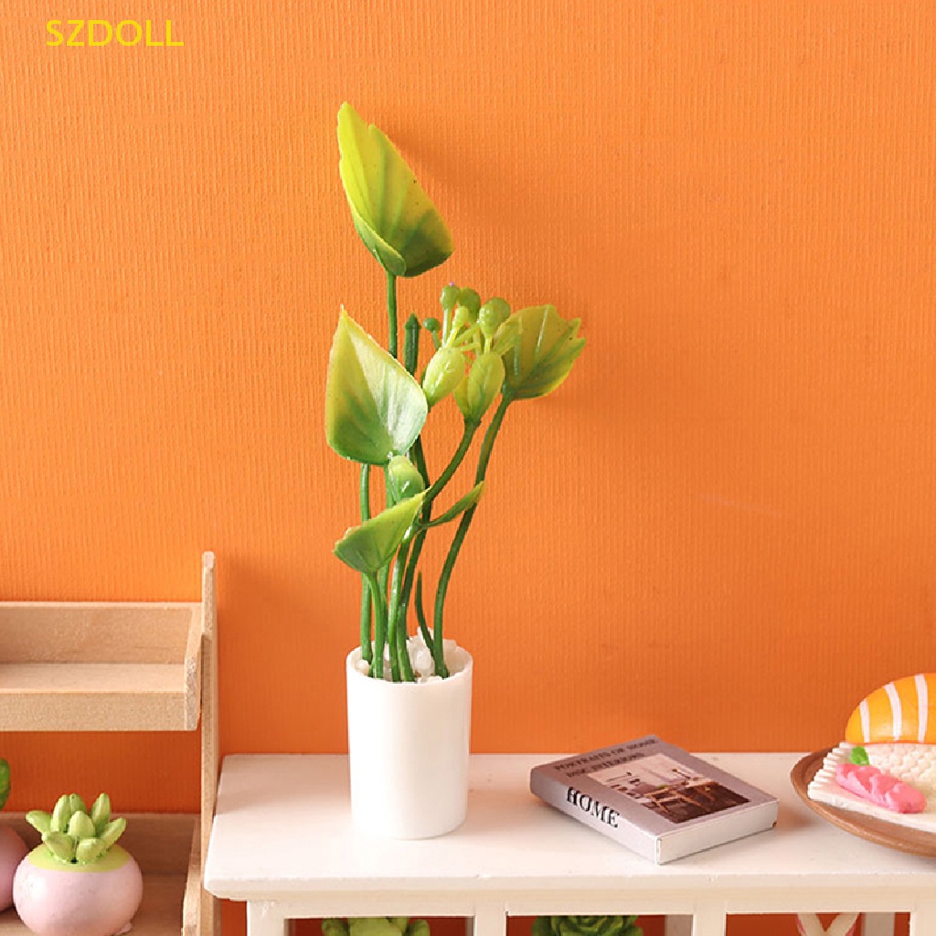 Mô Hình Chậu Cây Mini Tỉ Lệ 1: 12 Dùng Trang Trí Nhà Búp Bê