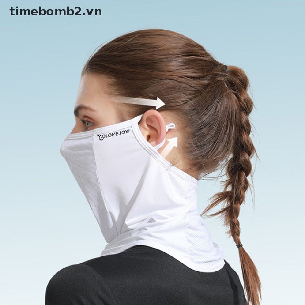 { # Khẩu Trang Lụa Lạnh Chống Nắng Chống Tia UV Nhanh Khô Thoáng Khí Bảo Vệ Tai