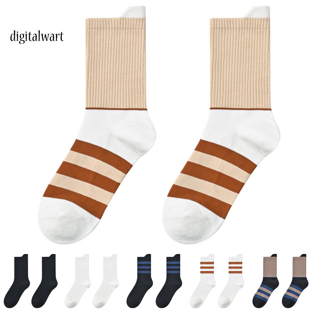 Kỹ Thuật Số| 1 Đôi Vớ Cotton Ống Trung Co Giãn Chống Trượt Thấm Hút Mồ Hôi Thoáng Khí Giữ Ấm Mùa Thu Đông Cho Nam