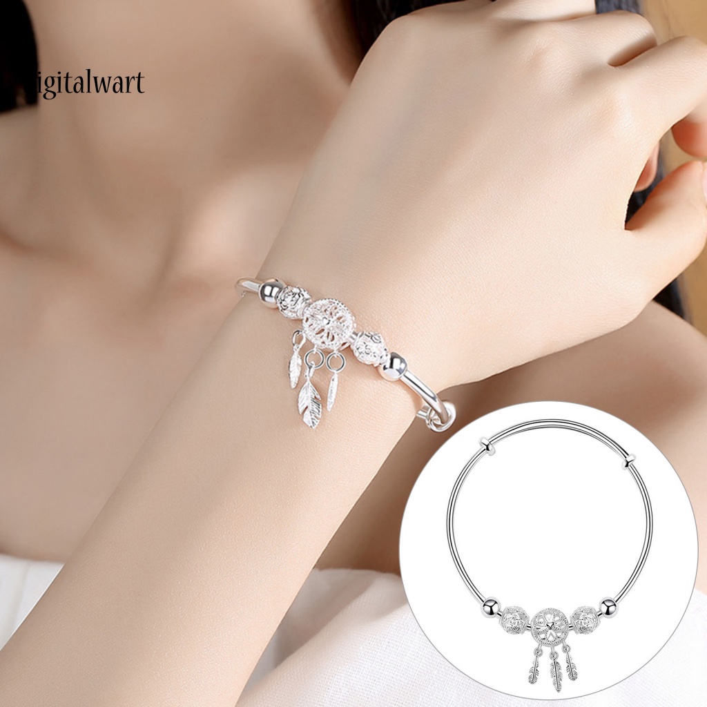 Kỹ Thuật Số| Vòng Tay Bạc Hình Lưới Bắt Giấc Mơ Màu Sắc Tinh Tế