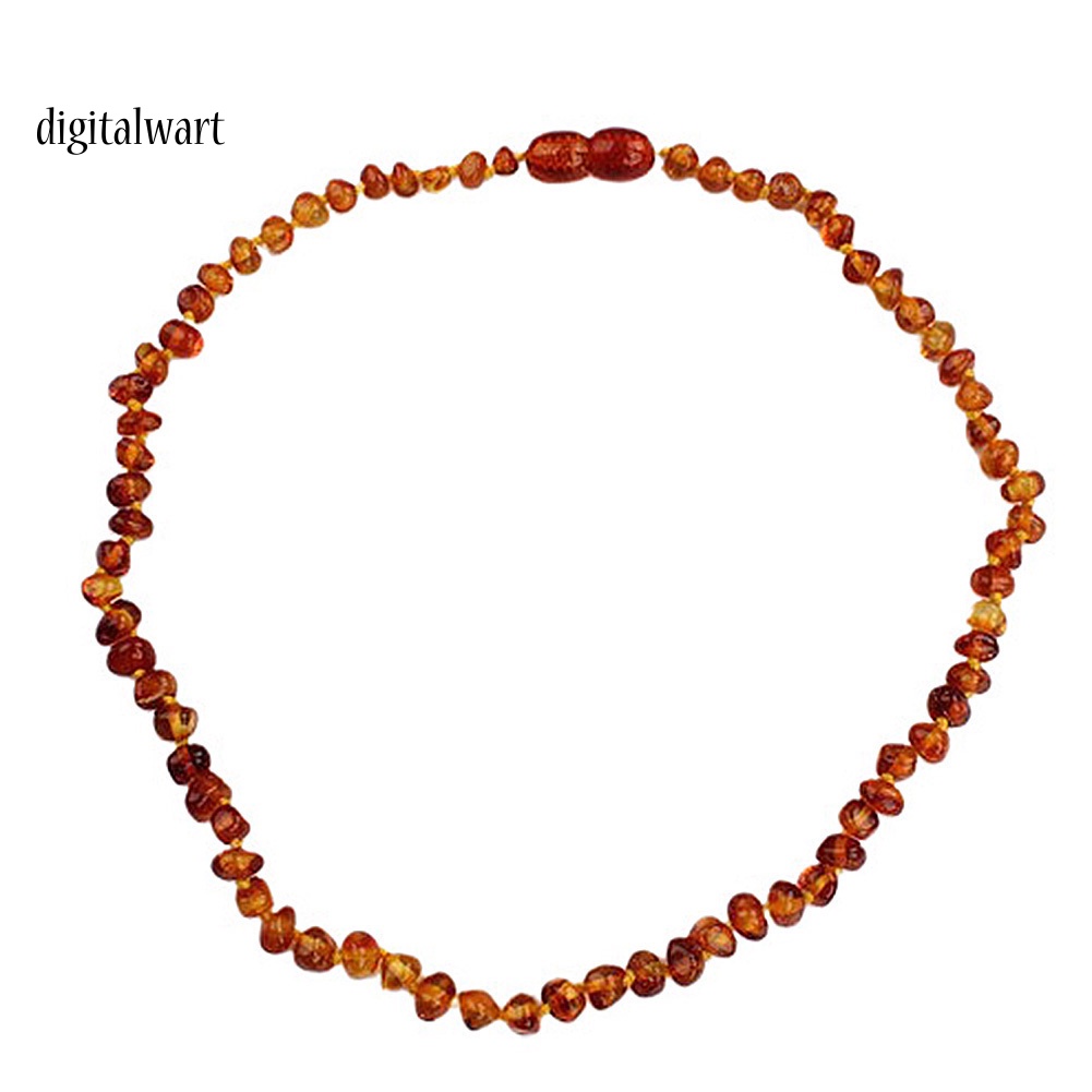 Kỹ Thuật Số| Vòng cổ Chuỗi Hạt Hổ Phách Tự Nhiên Phong Cách Retro