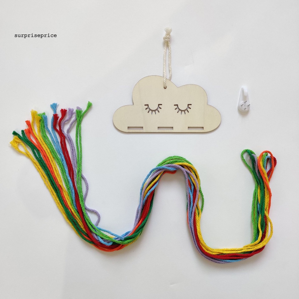 Giá Đỡ Kẹp Tóc Bằng Cotton Hình Đám Mây Hoạt Hình Sức Chứa Lớn Sắp Xếp Gọn