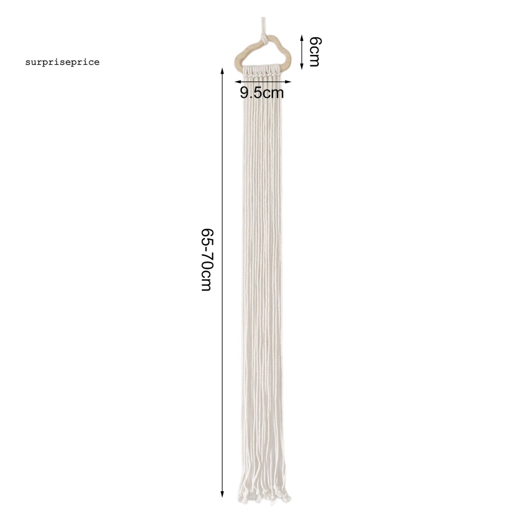 Giá Đỡ Nơ Kẹp Tóc Bằng Gỗ Và Dây Cotton Tiết Kiệm Không Gian