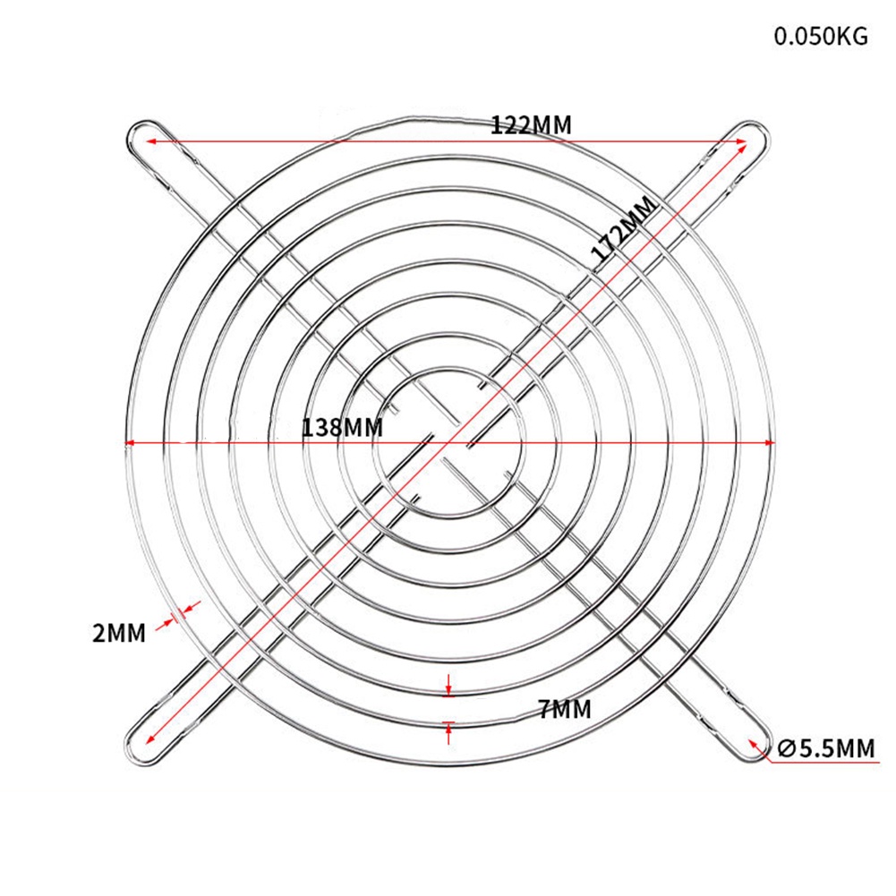 Lưới Kim Loại Bọc Quạt Tản Nhiệt 80-200mm Ốp