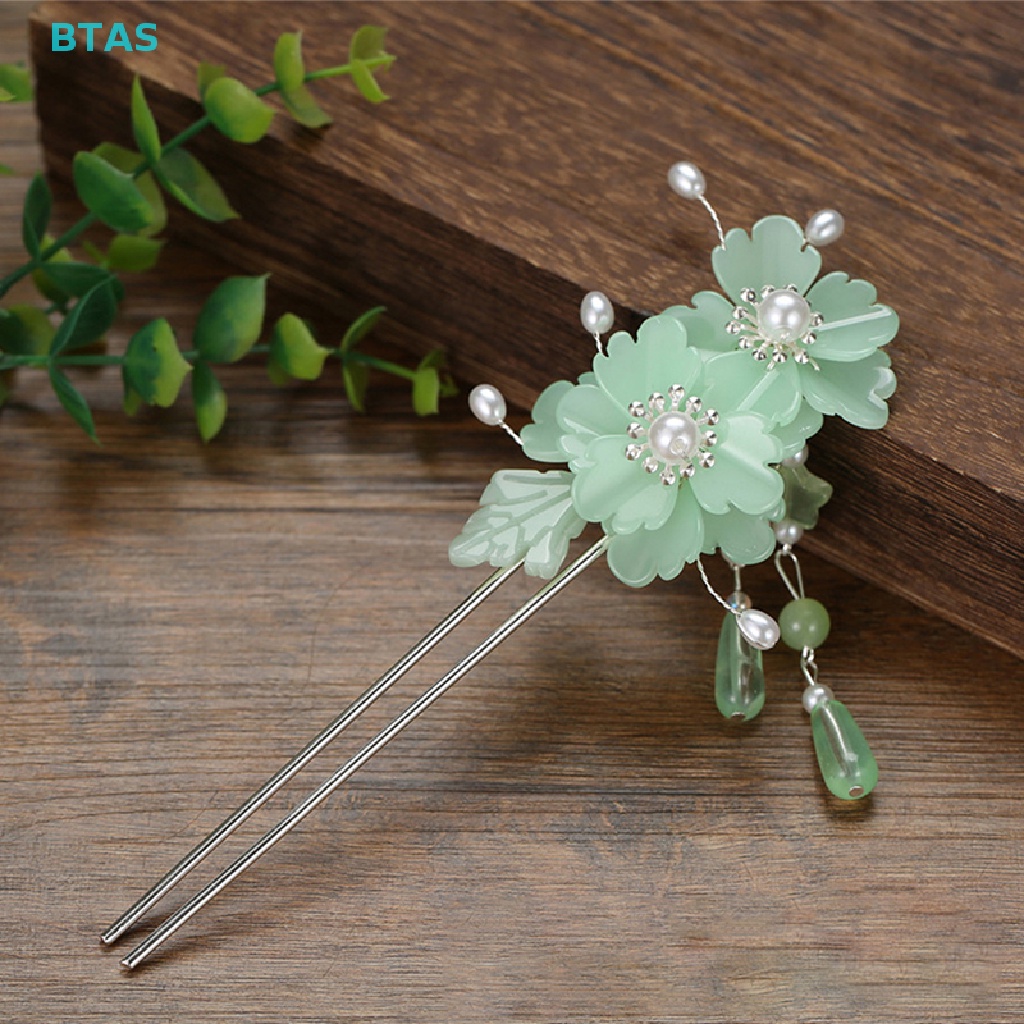 Trâm Cài Tóc Hoa Đính Ngọc Trai Nhân Tạo Thời Trang