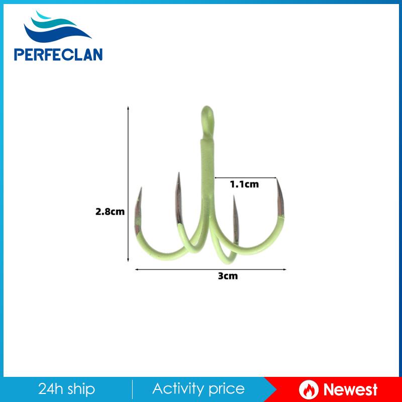 [Perfeclan] Set 10 Móc Câu Ba Cá Nước Ngọt Và Nước Mặn Thể Thao Ngoài Trời Mạnh Mẽ