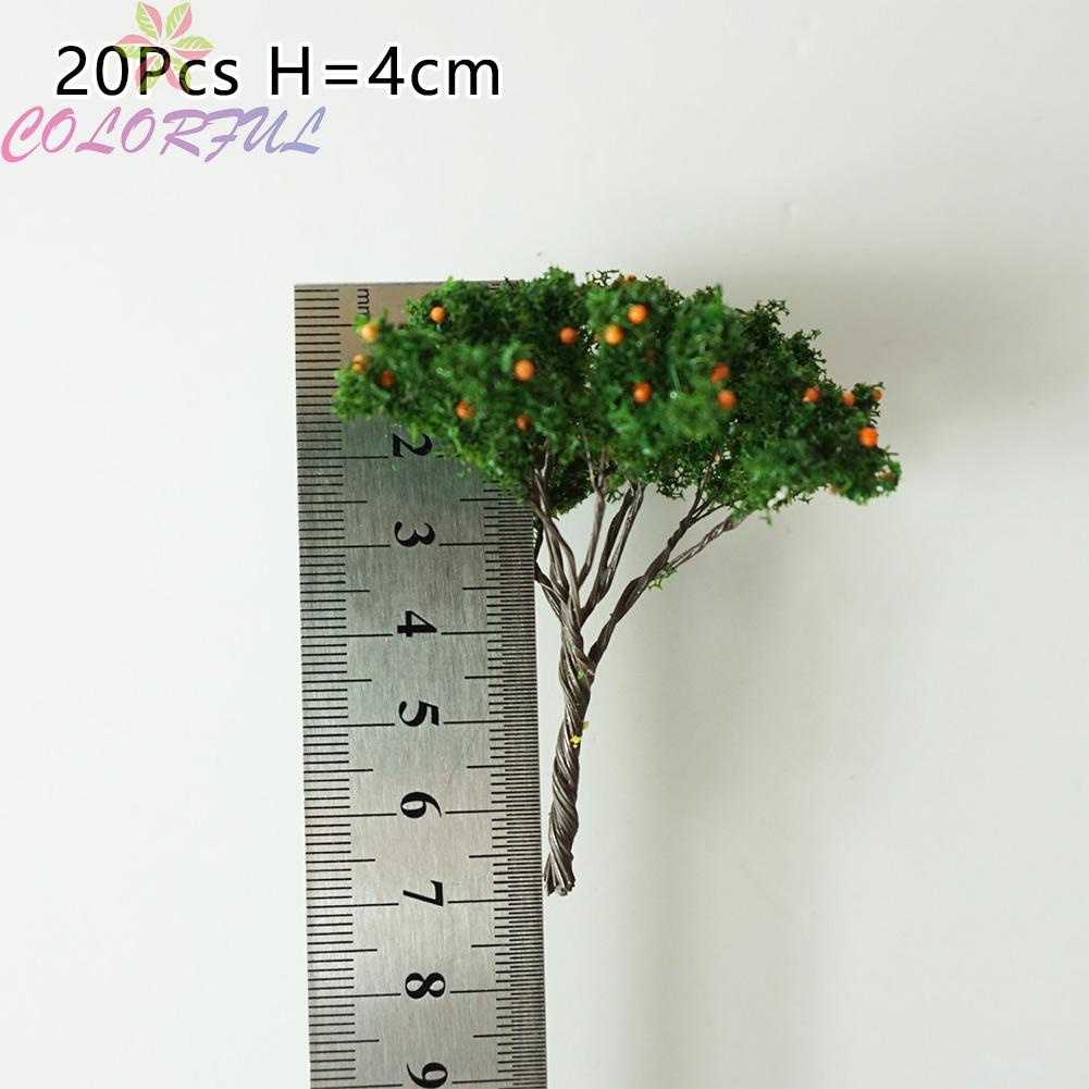Set 20 Mô Hình Cây Cam 4cm Trang Trí Tiểu Cảnh