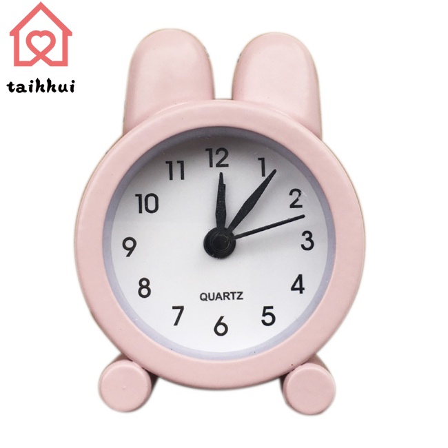Đồng Hồ Báo Thức Mini Hình Thỏ Dễ Thương Cho Bé