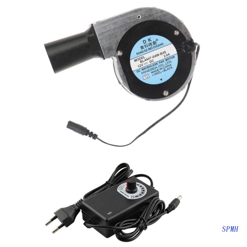 Quạt Điện Thổi Khói Than BBQ 12V 2A