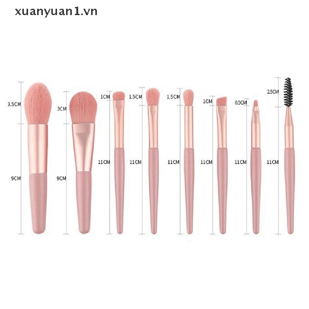 Set 8 Cọ Trang Điểm Chuyên Nghiệp Tiện Dụng