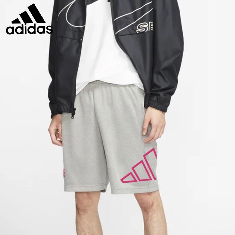 Quần Short Thể Thao Adidas Chất Liệu 100% Cotton Co Giãn Phối Dây Rút Thời Trang Unisex
