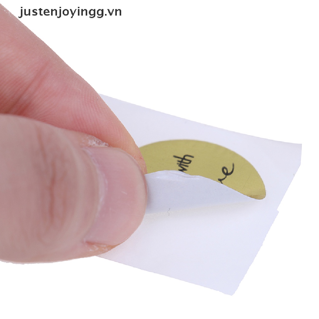 Set 500 Nhãn Dán Chữ handmade With Love handmade