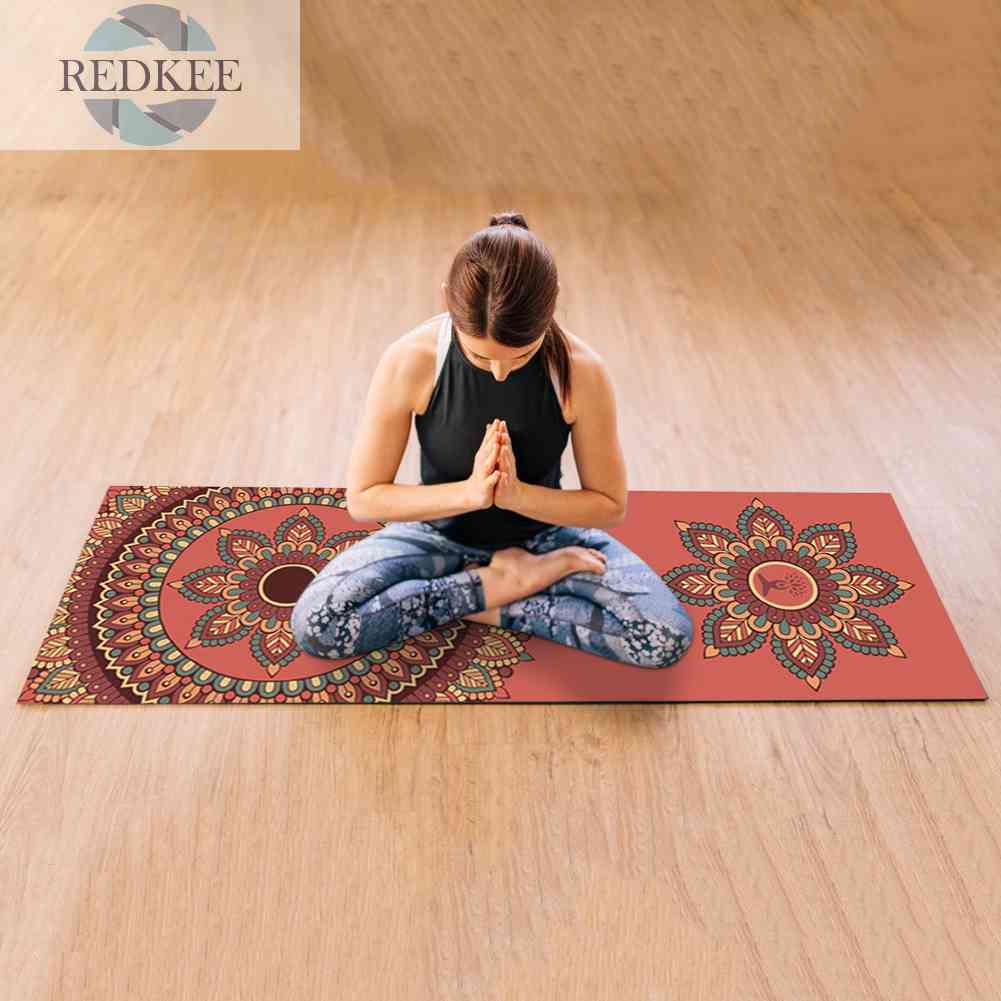 Thảm Tập Yoga Tại Nhà Bằng Sợi Micro Thiết Kế Gấp Gọn Tiện Dụng