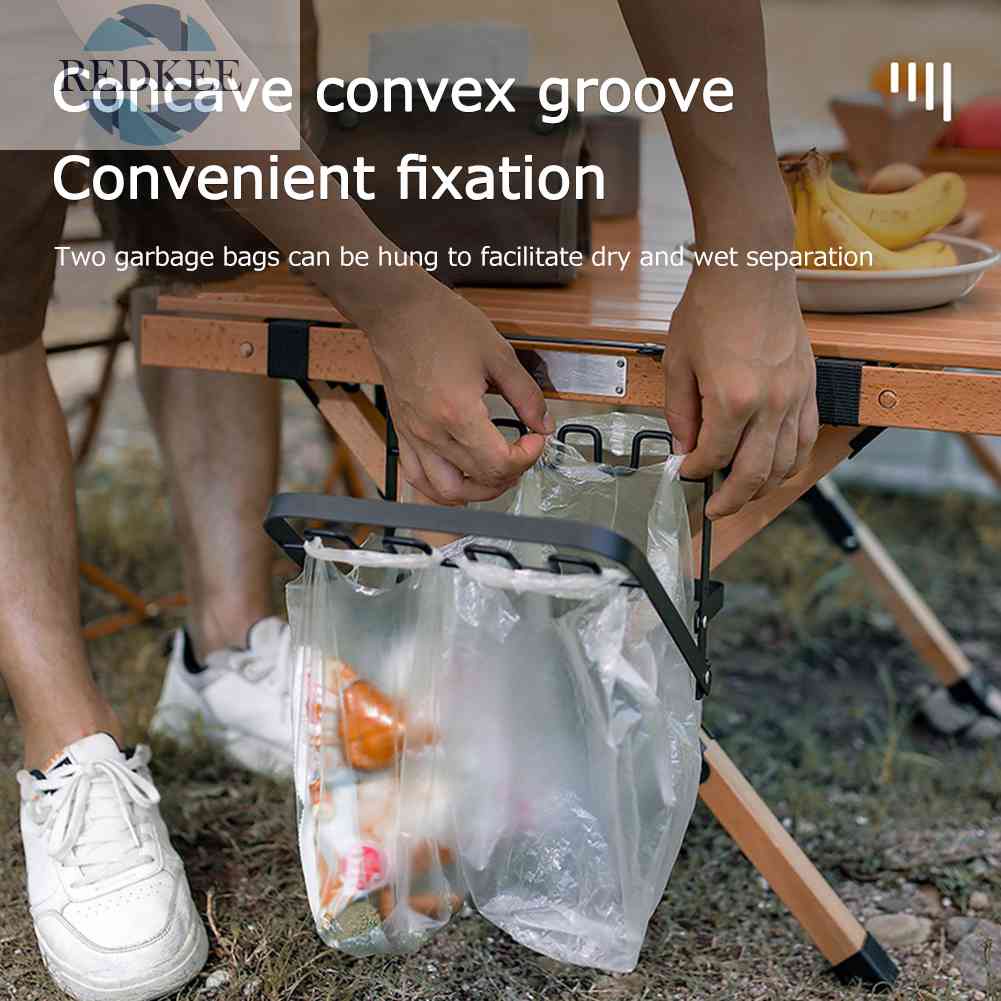 Giá Đỡ Túi Đựng Rác Có Thể Gấp Lại Tiện Dụng Khi Đi Cắm Trại