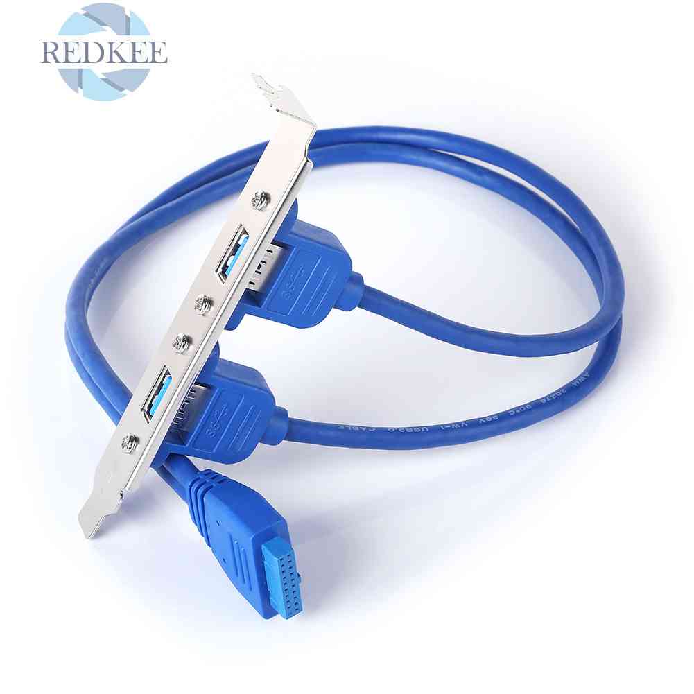 Cáp Mở RộNg Bo MạCh Chủ USB 3.0 20 Pin Sang 2 ĐầU USB 3.0