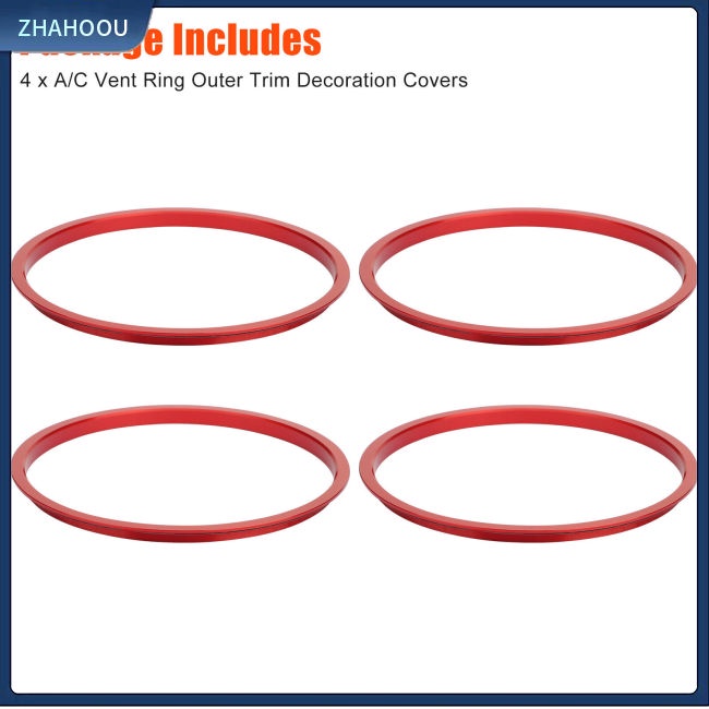 ☃Phụ Kiện Trang Trí Nhà Cửa Độc Đáo Sáng Tạo☃ Bộ 4 Vòng Trang Trí Lỗ Thông Gió Máy Điều Hòa Xe Hơi