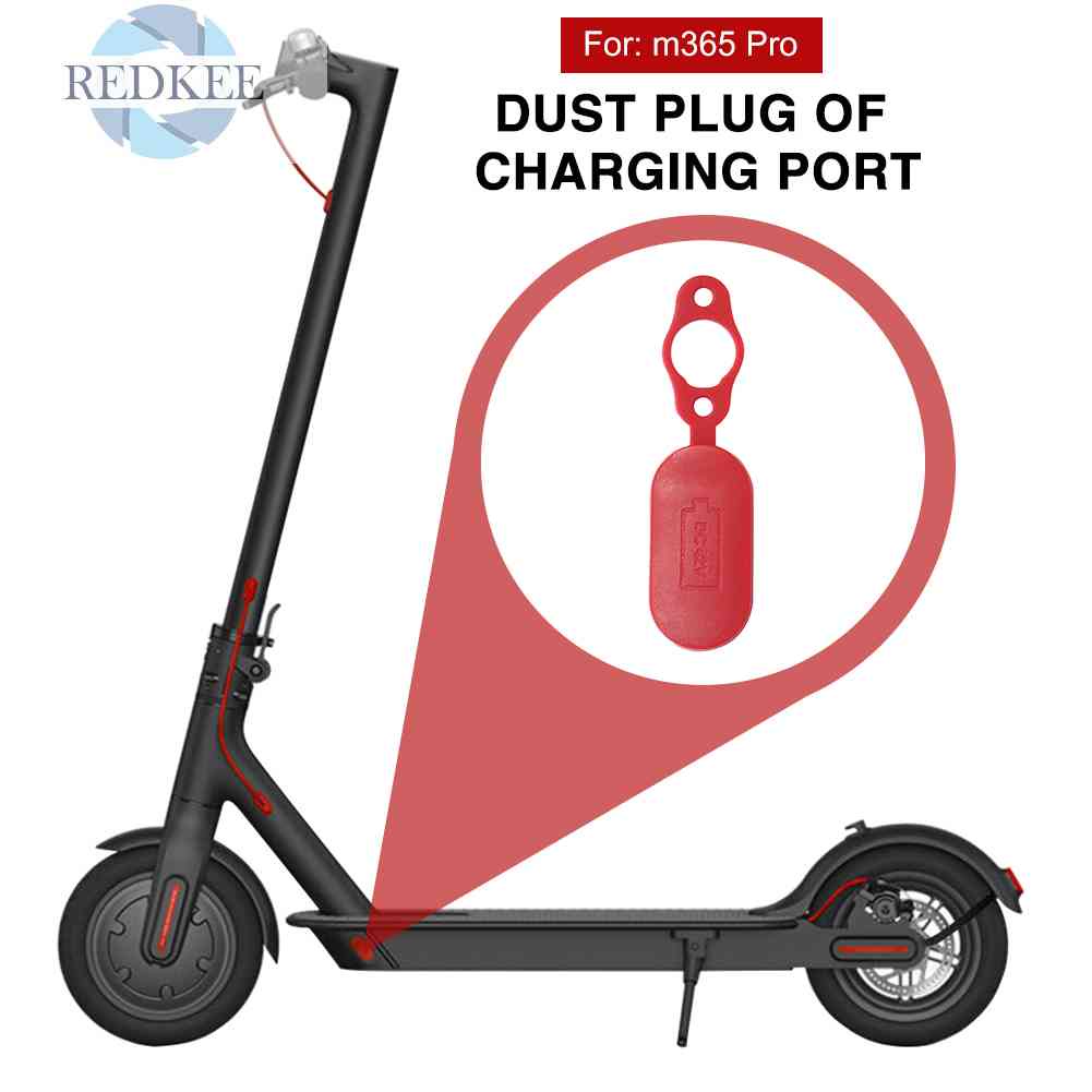 Nút Bịt Cổng Sạc Bằng Silicone Chống Bụi Cho Xe Scooter Điện Xiaomi M365 Pro