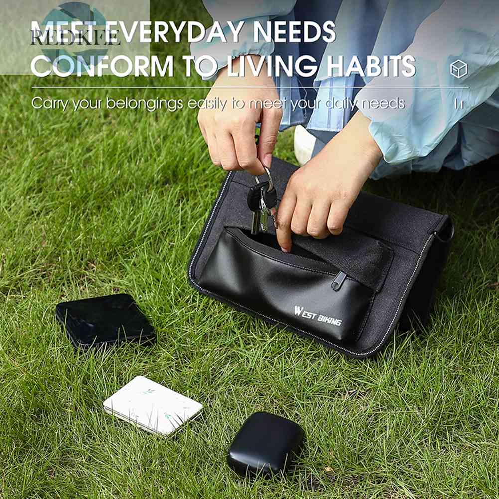 Túi Đựng Đồ Gắn Khung Trước Xe Đạp Chống Trượt Tiện Dụng