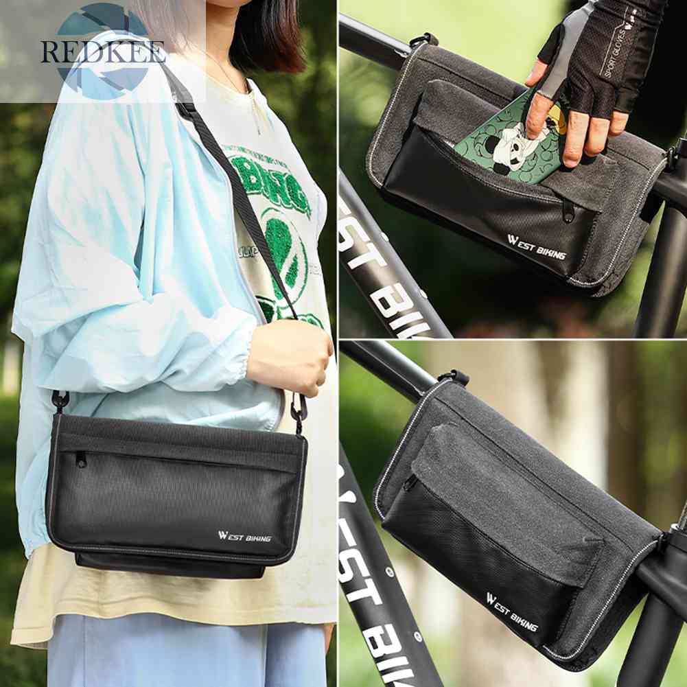 Túi Đựng Đồ Gắn Khung Trước Xe Đạp Chống Trượt Tiện Dụng