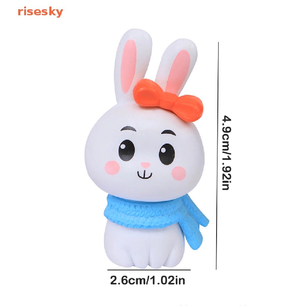 [risesky] Mặt Dây Chuyền Thủ Công Nhỏ Nhắn Hình Cá / Thỏ / Khăn Choàng Cổ Dễ Thương Sáng Tạo Trang Trí Bể Cá