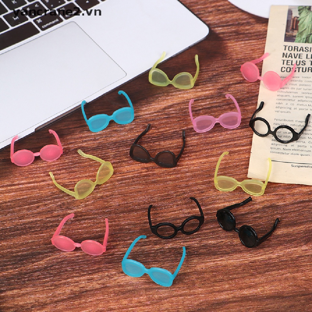 Set 20 Kính Râm Thời Trang Nhiều Màu Sắc Dành Cho Búp Bê 1 / 6 17 / 30cm