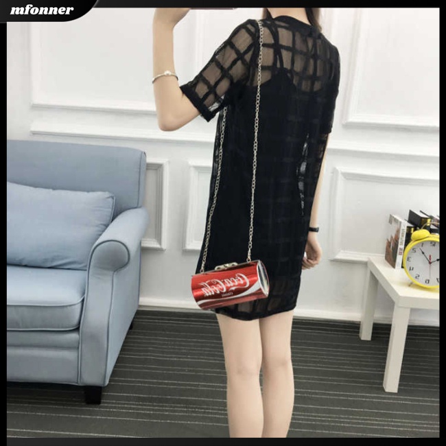 Set Đầm Midi 2 Món Cổ Tròn Tay Ngắn Phối Lưới Họa Tiết Sọc Caro Thời Trang Cho Nữ