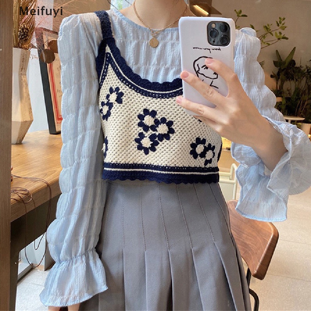 Áo Hai Dây Dệt Kim Thêu Hoa Phong Cách Dân Tộc Retro Mùa Hè Cho Nữ