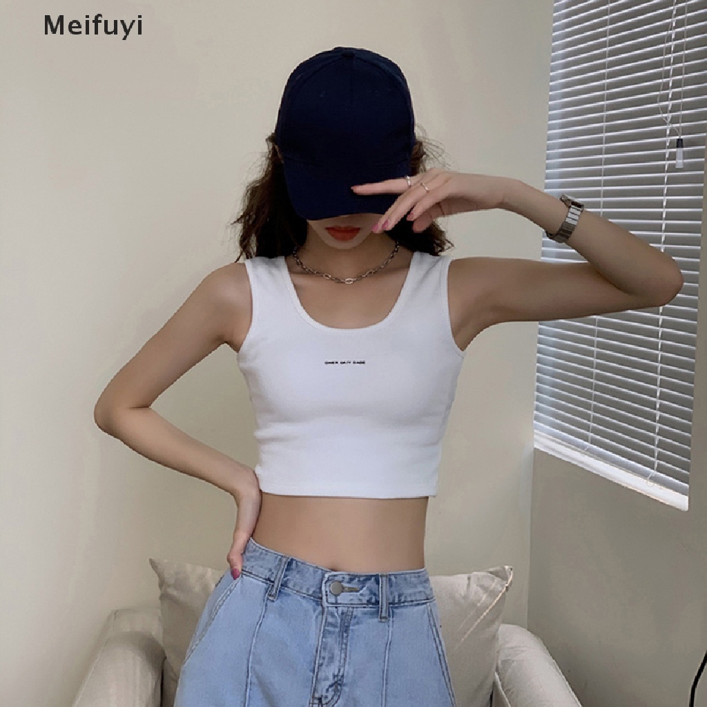 Áo Dệt Kim Hai Dây Màu Trơn In Chữ Thời Trang Mùa Hè Cho Nữ